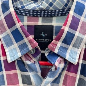 Tailorbyrd men’s long-sleeve casual button down men’s size large